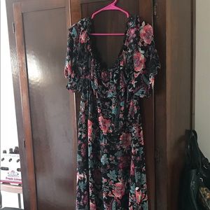 Beautiful off the shoulder maxi dress